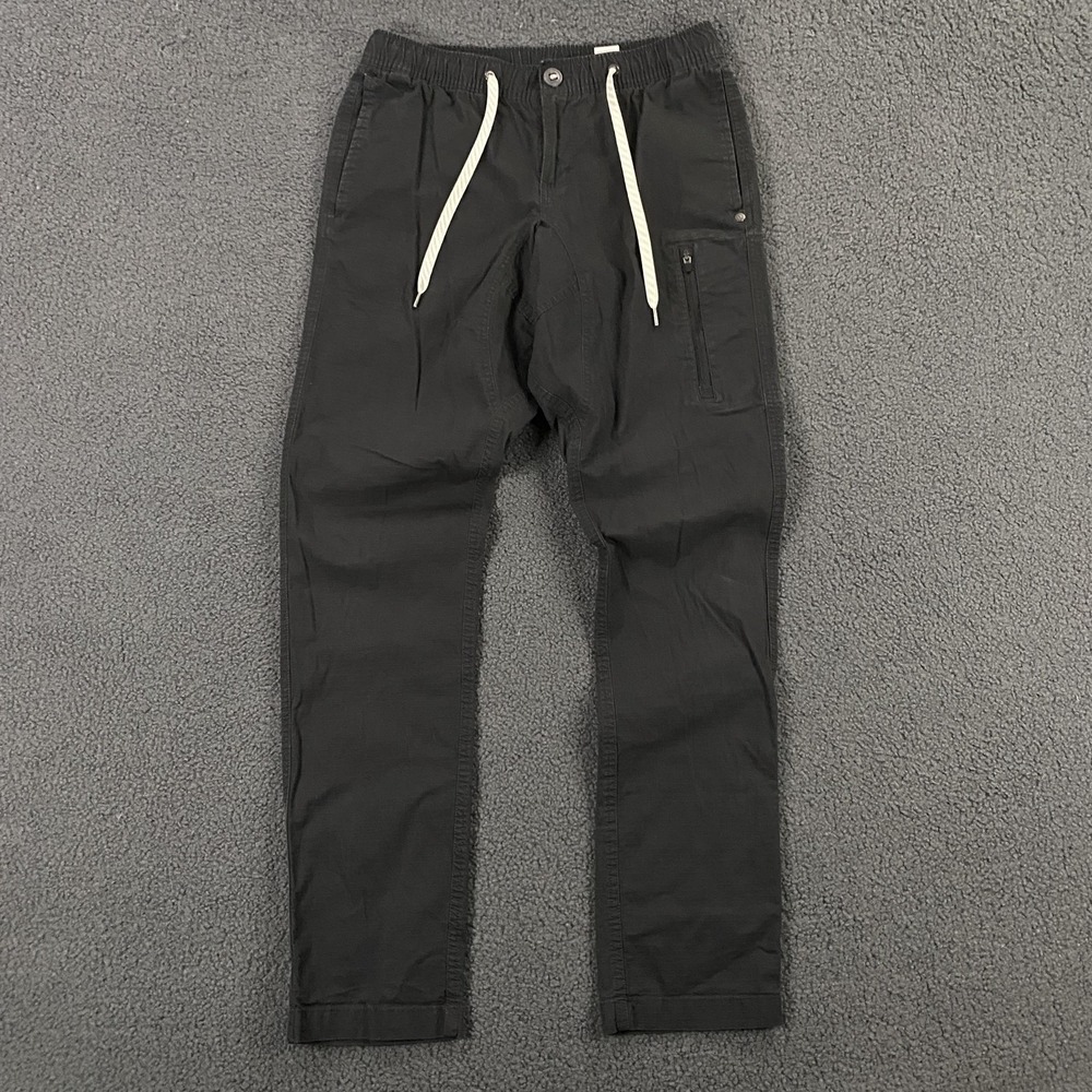 Vuori Ripstop Climber Pants Mens Small  Zip Pocket Elastic Waist Stretch V412